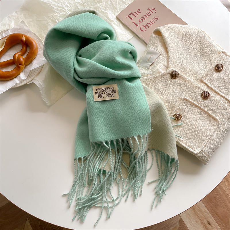 LuxeTwist Scarf - Elegant Double-Sided Pashmina