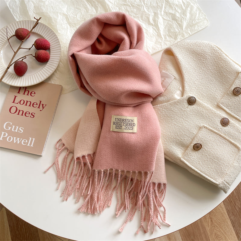 LuxeTwist Scarf - Elegant Double-Sided Pashmina