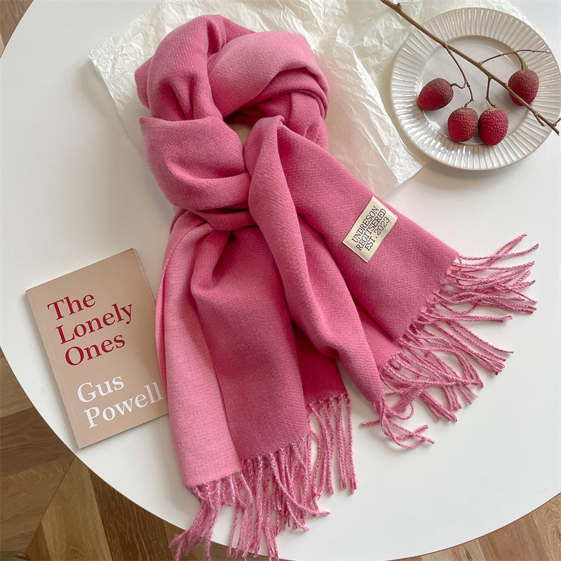 LuxeTwist Scarf - Elegant Double-Sided Pashmina