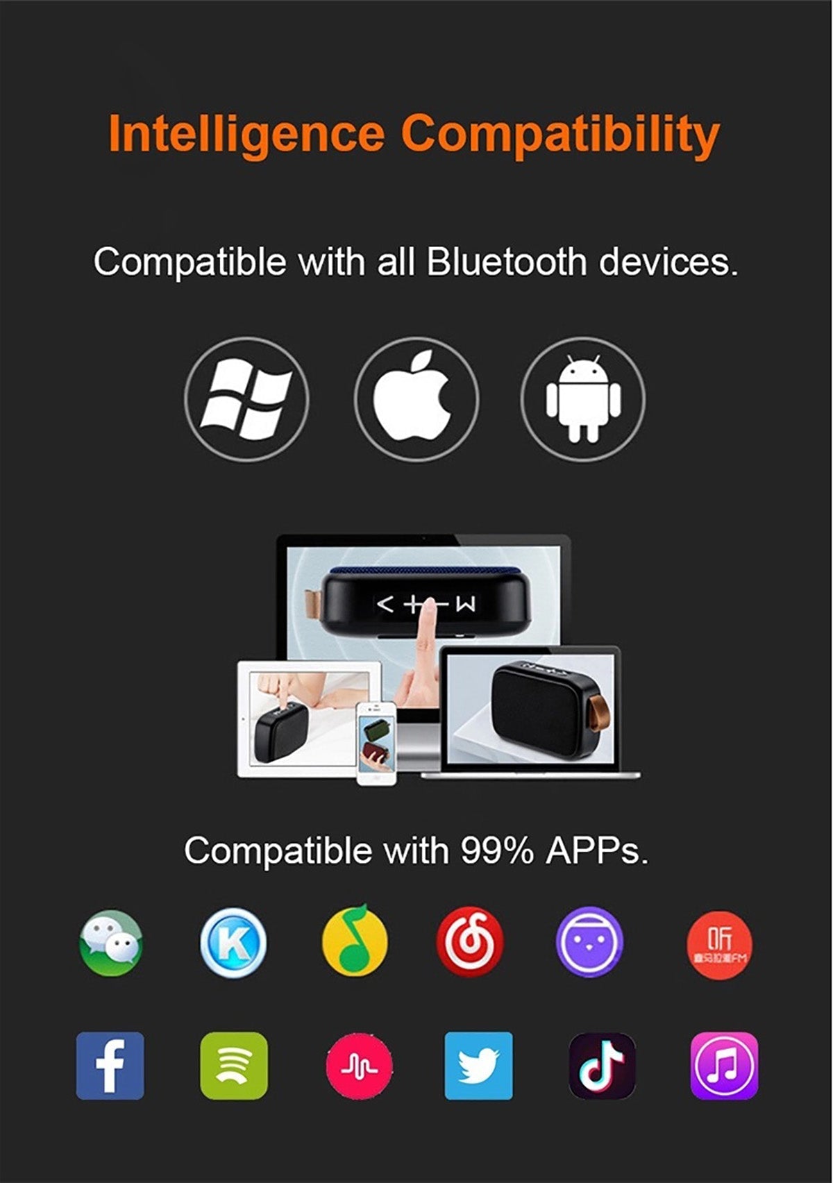 SoundWave – Portable Bluetooth speaker with HiFi sound