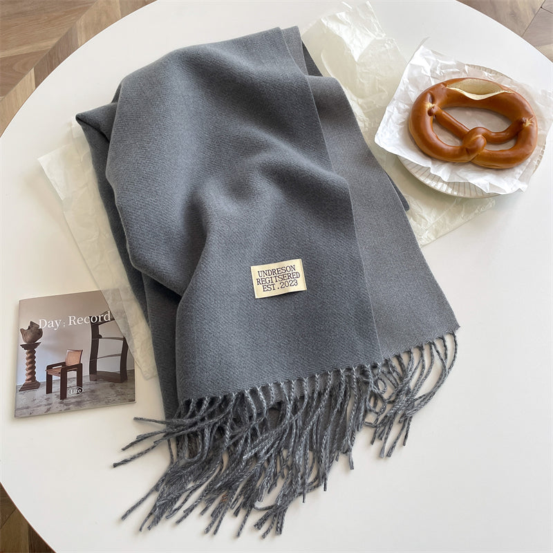LuxeTwist Scarf - Elegant Double-Sided Pashmina