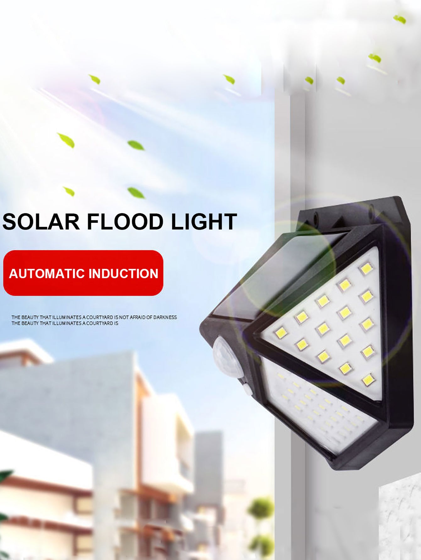 SolarGlow – Waterproof LED Garden Light with Sensor