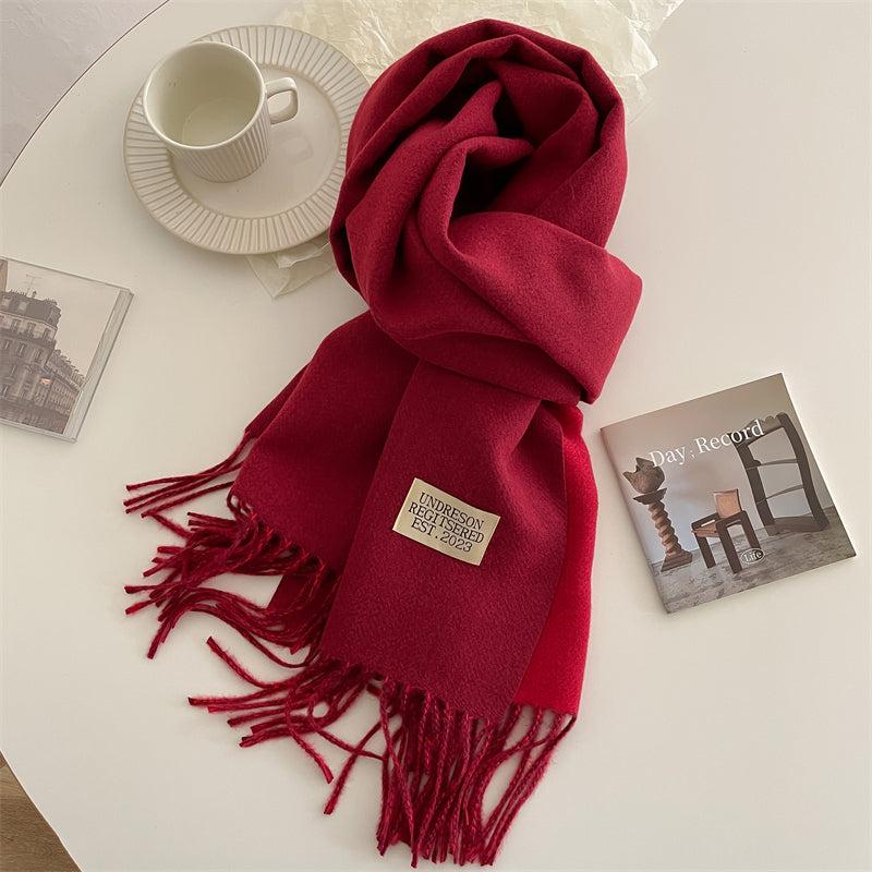 LuxeTwist Scarf - Elegant Double-Sided Pashmina