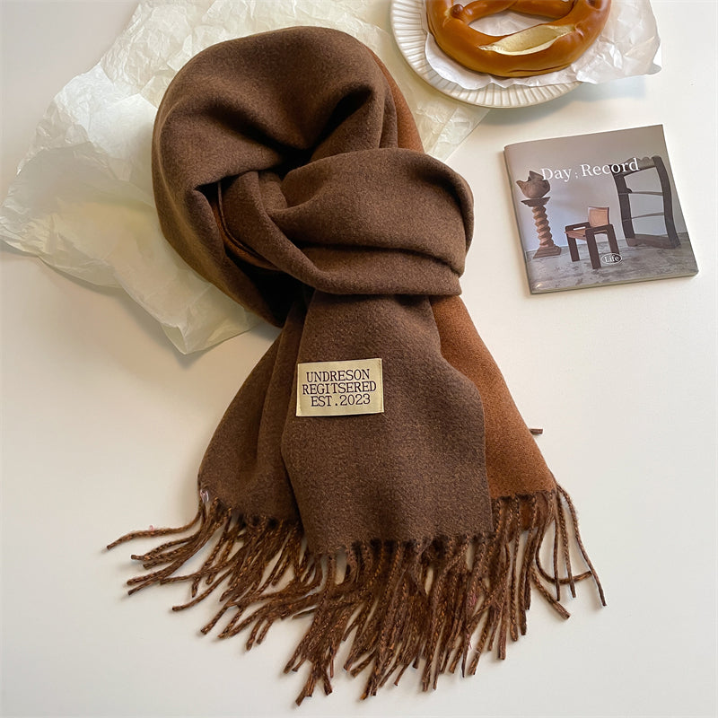 LuxeTwist Scarf - Elegant Double-Sided Pashmina
