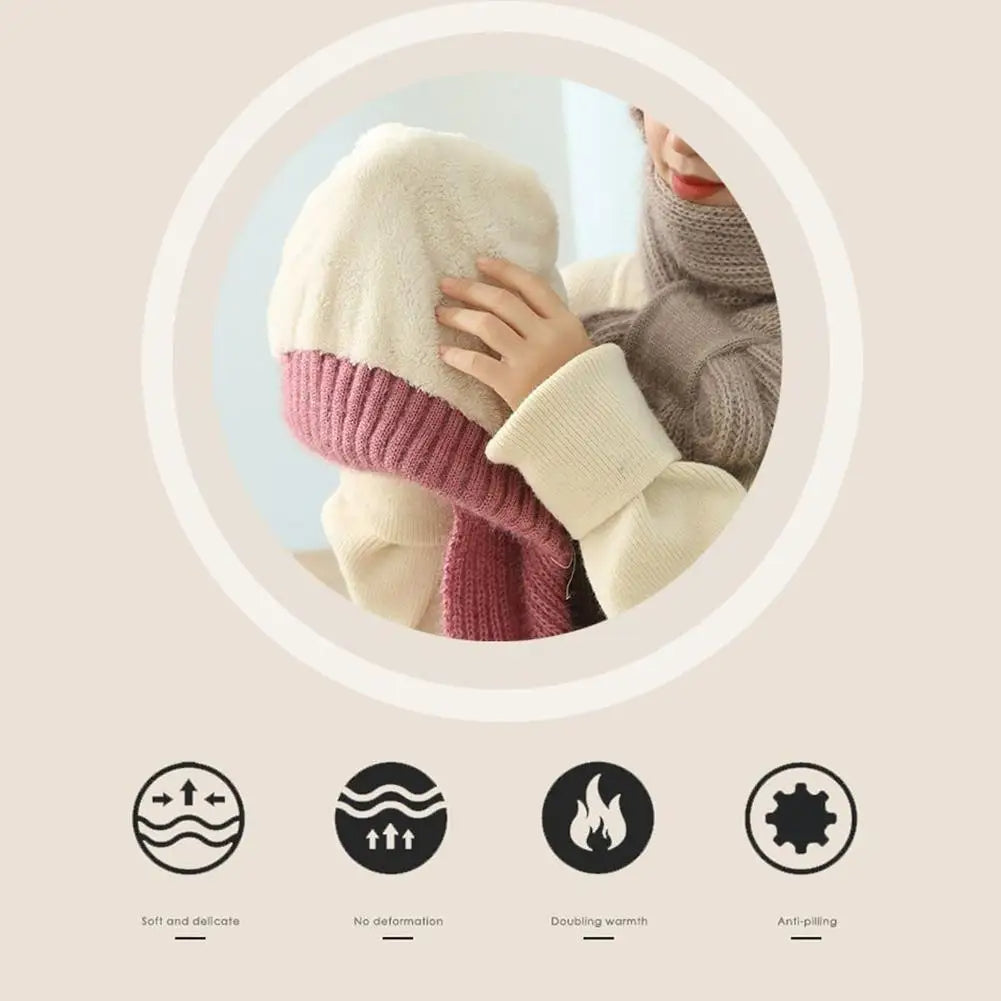 CozyWind Hat &amp; Scarf Set - Women's Winter Fashion 
