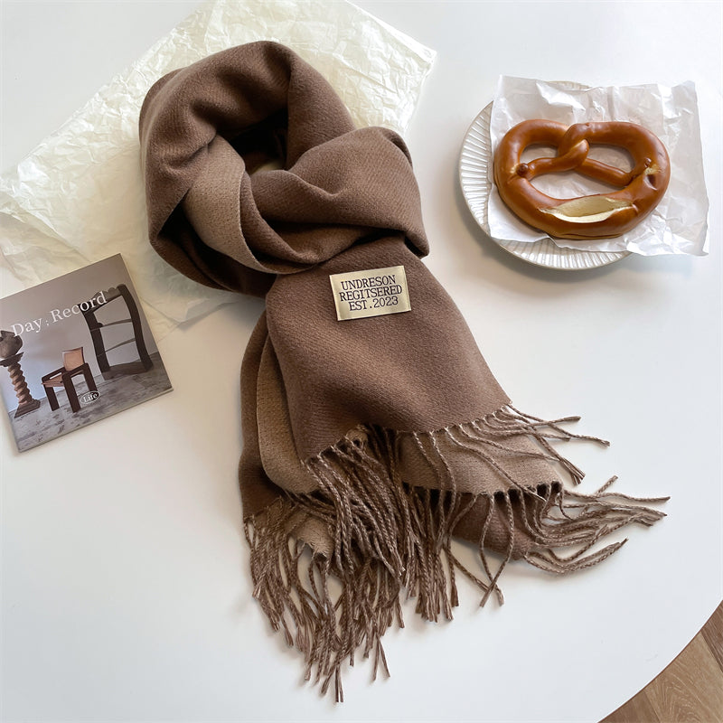 LuxeTwist Scarf - Elegant Double-Sided Pashmina