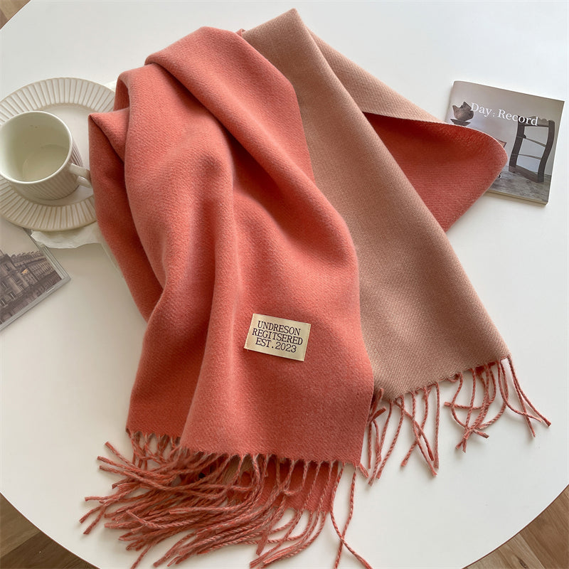 LuxeTwist Scarf - Elegant Double-Sided Pashmina