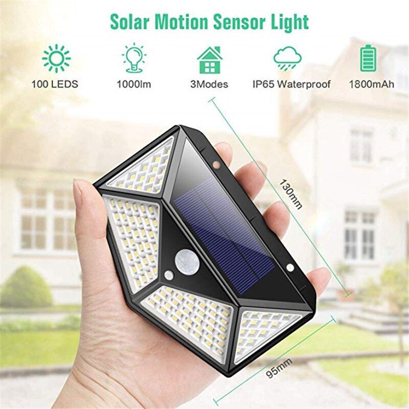 SolarGlow – Vattentät LED Trädgårdsbelysning med Sensor