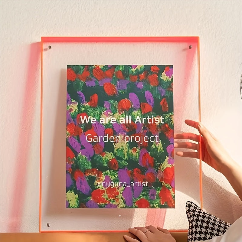 VividFrame – Colorful Transparent Frame for Wall and Table