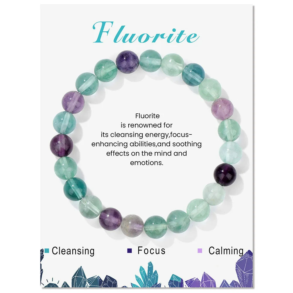 Aria: Natural Crystals Bracelet for Healing Energy