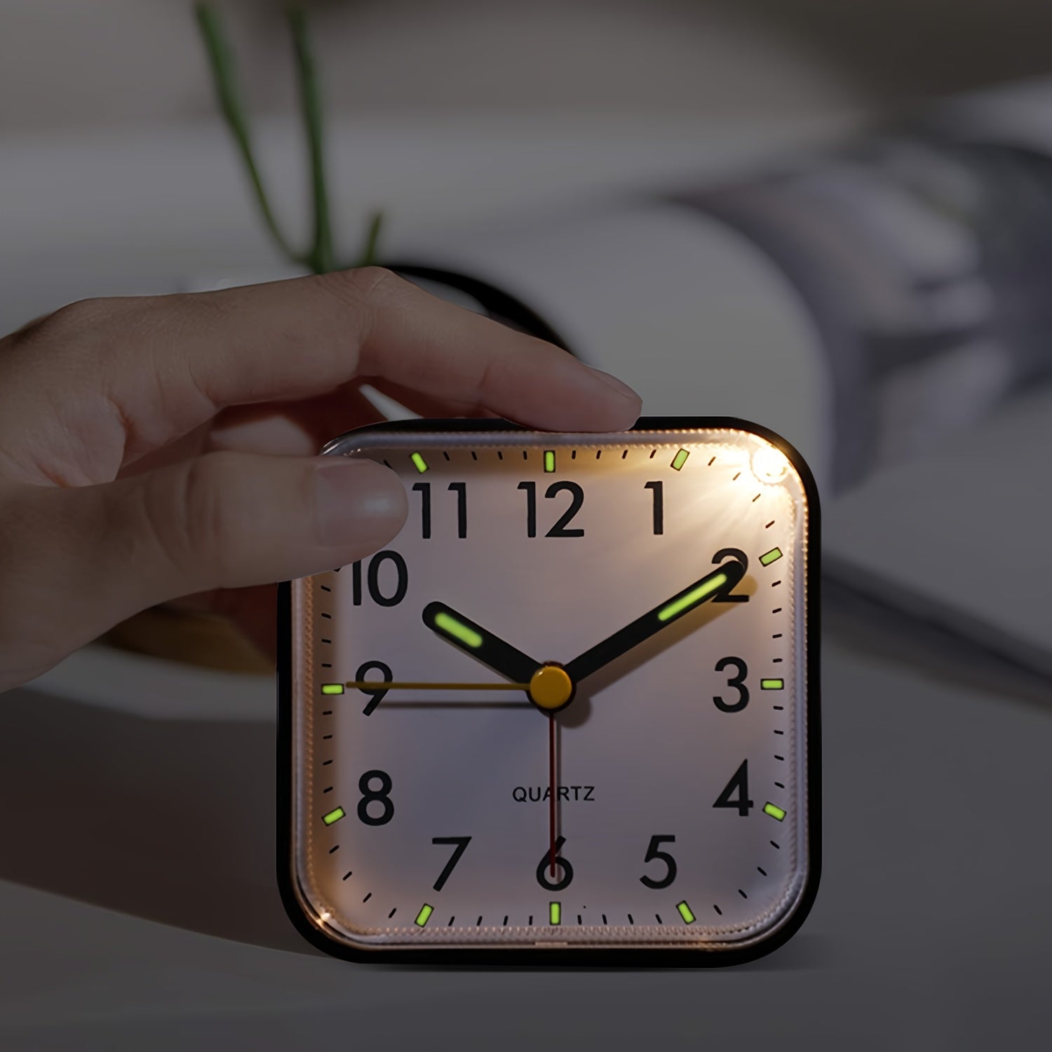 TimeRest Alarm Clock - Classic Square Travel Alarm Clock