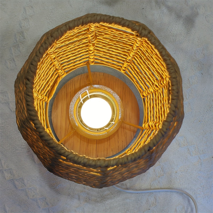 EcoLoom - Artisanal Wooden Table Lamp with LED Lighting
