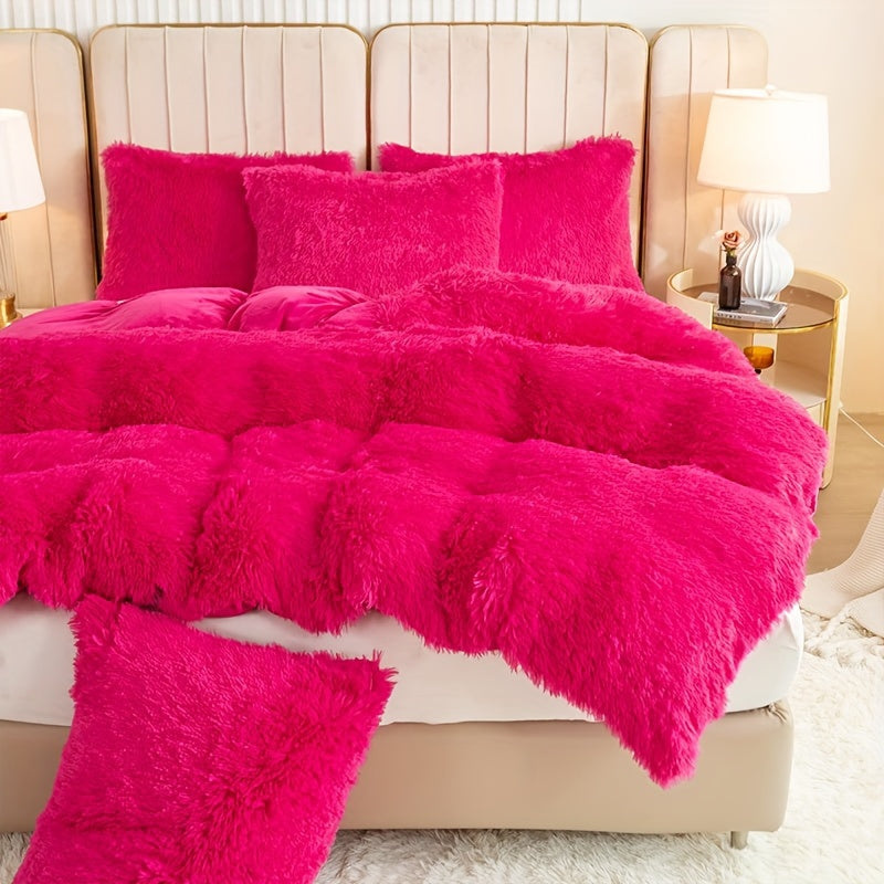 Ultra Plush Plush Bedding Set with Zipper - Luxury &amp; Comfort
