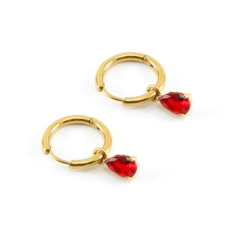Elegant Garnet Birthstone Jewelry Set - Liora's Enchantment 
