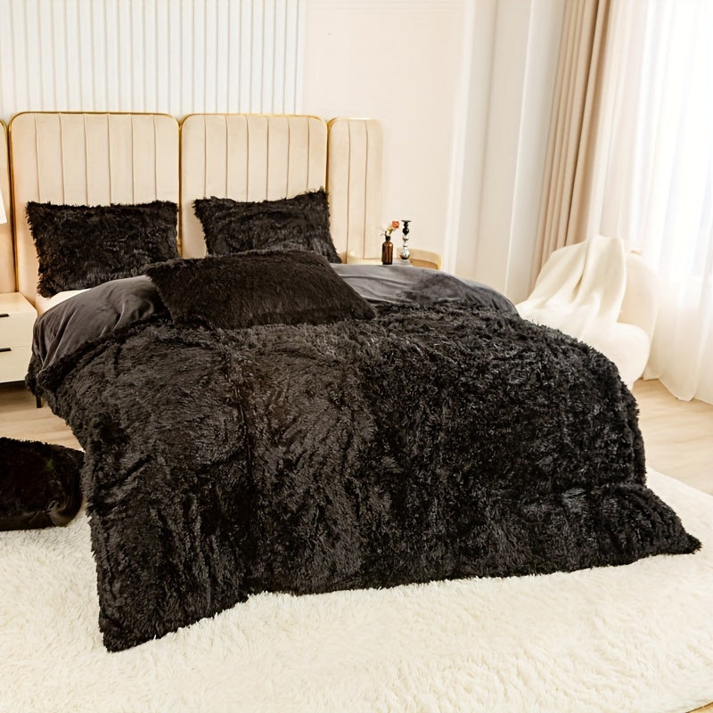 Ultra Plush Plush Bedding Set with Zipper - Luxury &amp; Comfort