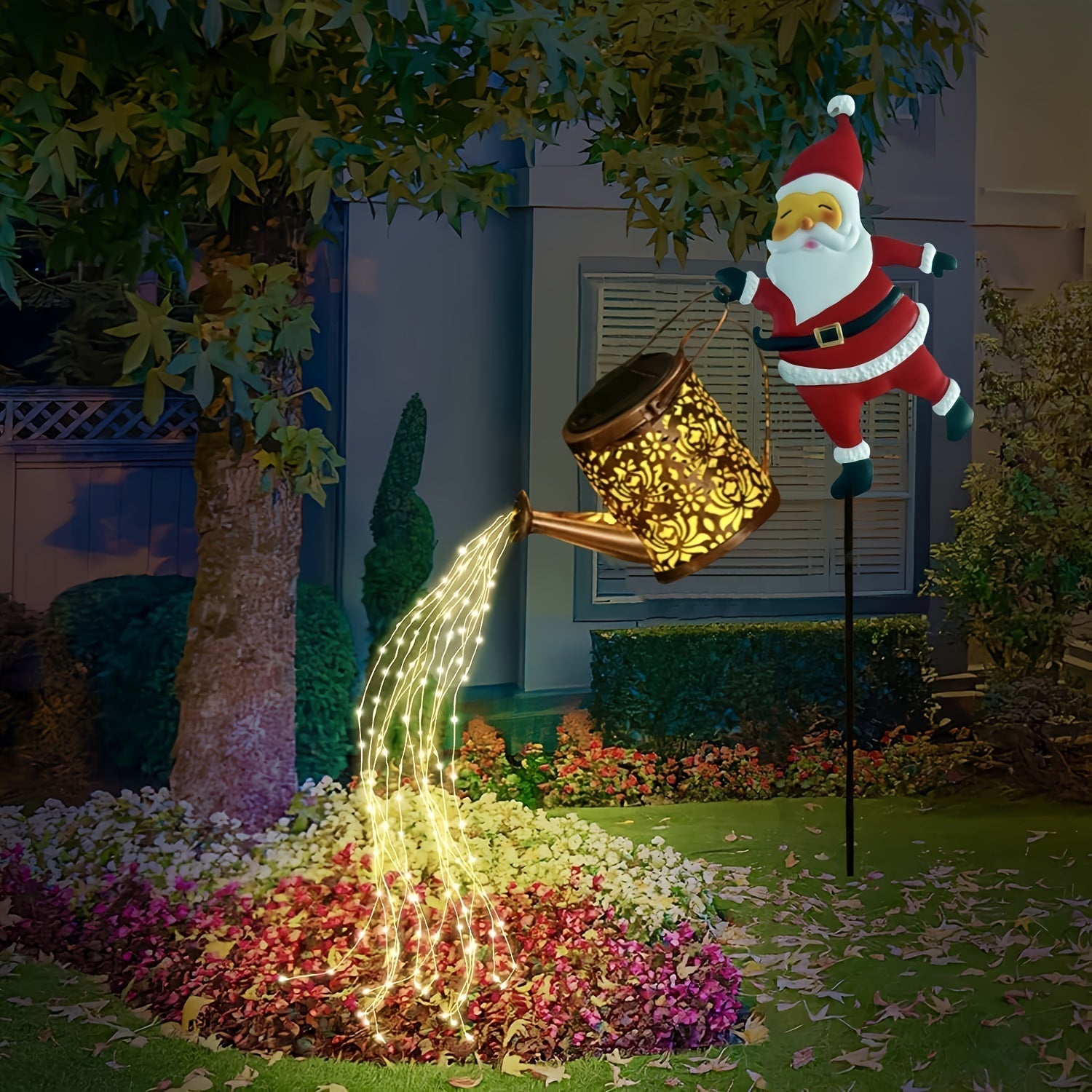 LumiFlow – Solar Energy Waterfall LED Garden Lighting