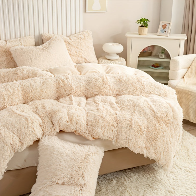 Ultra Plush Plush Bedding Set with Zipper - Luxury &amp; Comfort