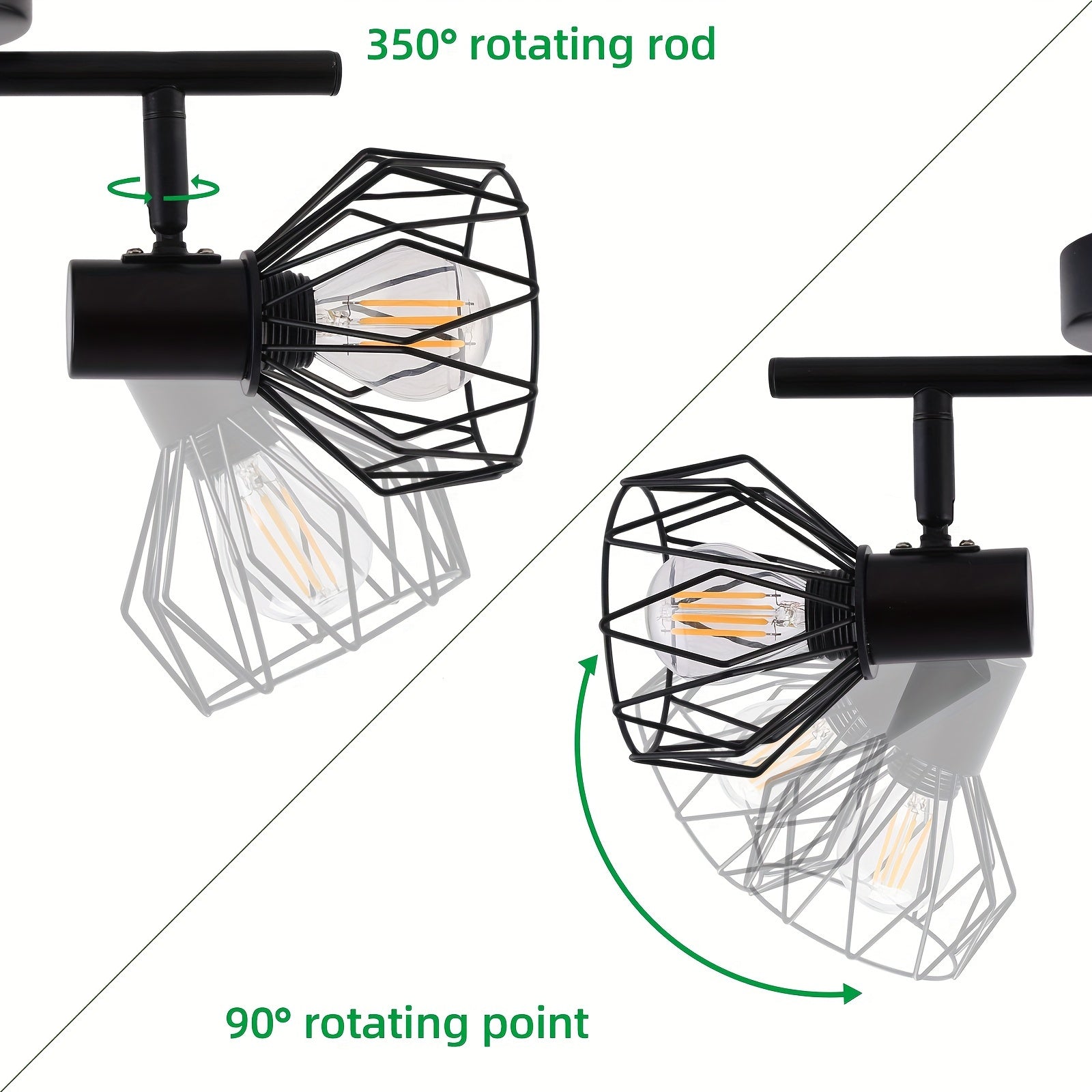 SpotFlex Light – Adjustable LED Ceiling Light with 2 Balls
