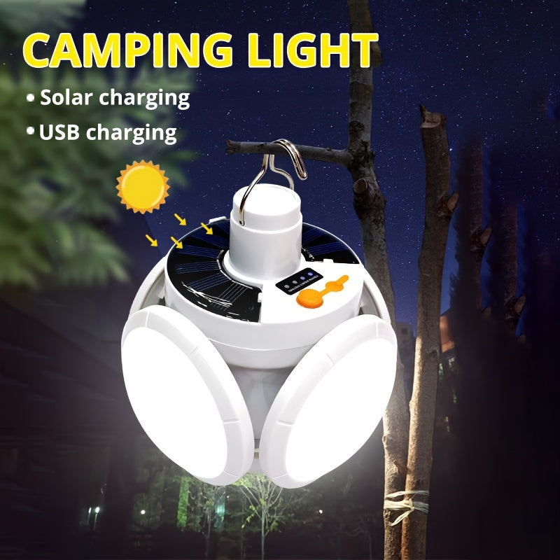 SolarFold Lamp - Portable Rechargeable LED Camping Light