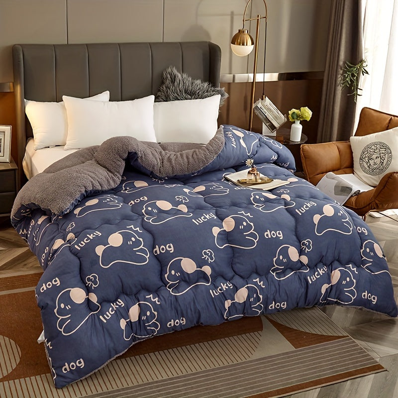 SherpaComfort – Luxurious Fleece Blanket with Cartoon Design