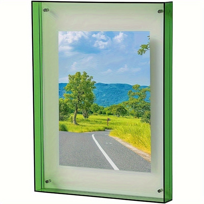 Acrylic Frame – Modern Vertical Photo Frame for Table and Wall