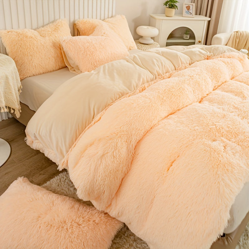 Ultra Plush Plush Bedding Set with Zipper - Luxury &amp; Comfort