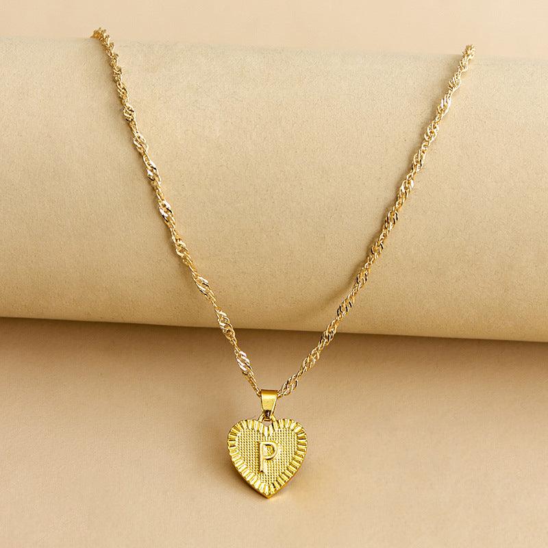 Amara - Elegant Golden Heart Necklace