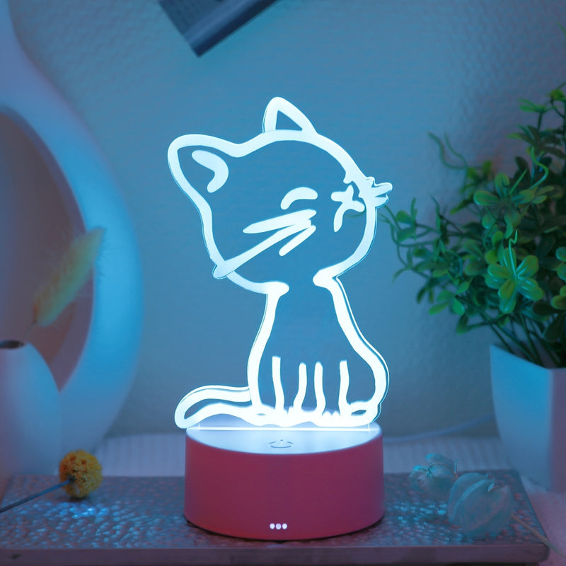 GlowPaw - 3D Touch-Nattlampa för Katter