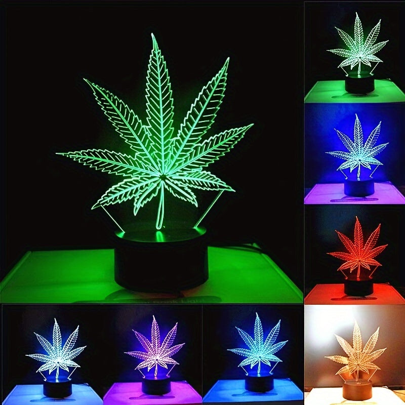 HempGlow - 3D Acrylic Table Lamp Night Light
