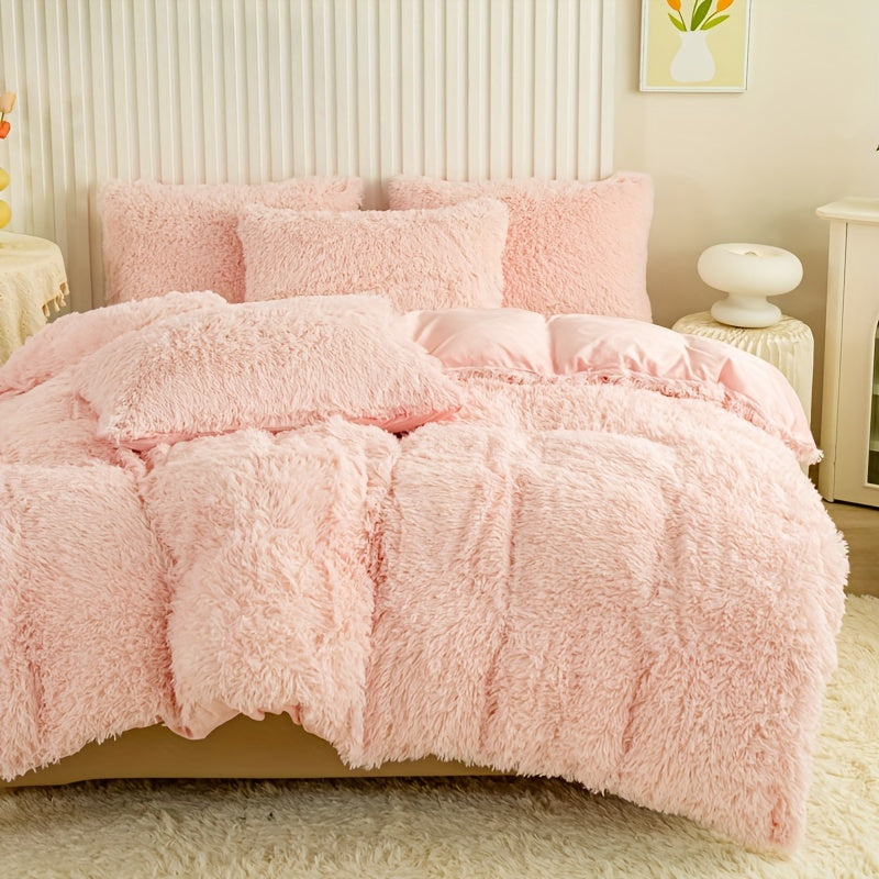 Ultra Plush Plush Bedding Set with Zipper - Luxury &amp; Comfort