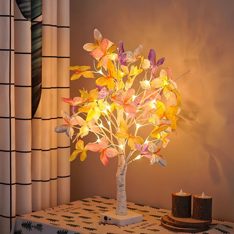 GlowBirch - Stylish LED lamp with birch butterfly design