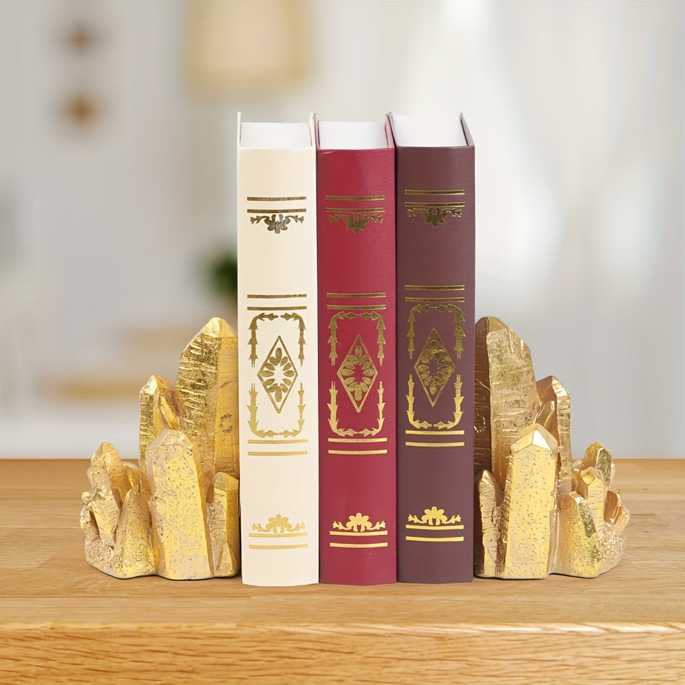CrystalForm - Vintage Bookends with Crystal Design