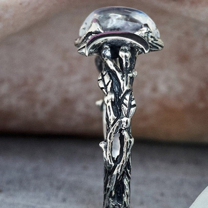 Elegant Iris Moonstone Statement Ring - Make a Bold Impression