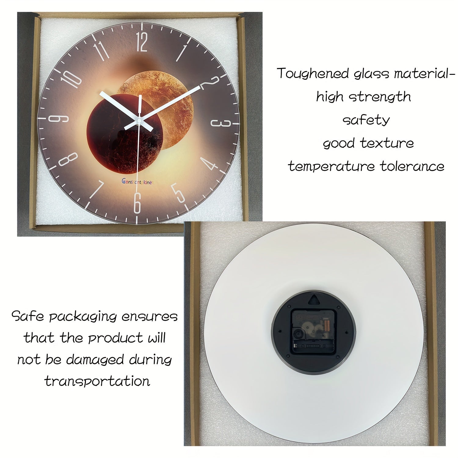 CosmicLight Clock – Design Wall Clock with Planet Theme