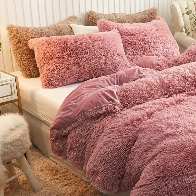 Ultra Plush Plush Bedding Set with Zipper - Luxury &amp; Comfort