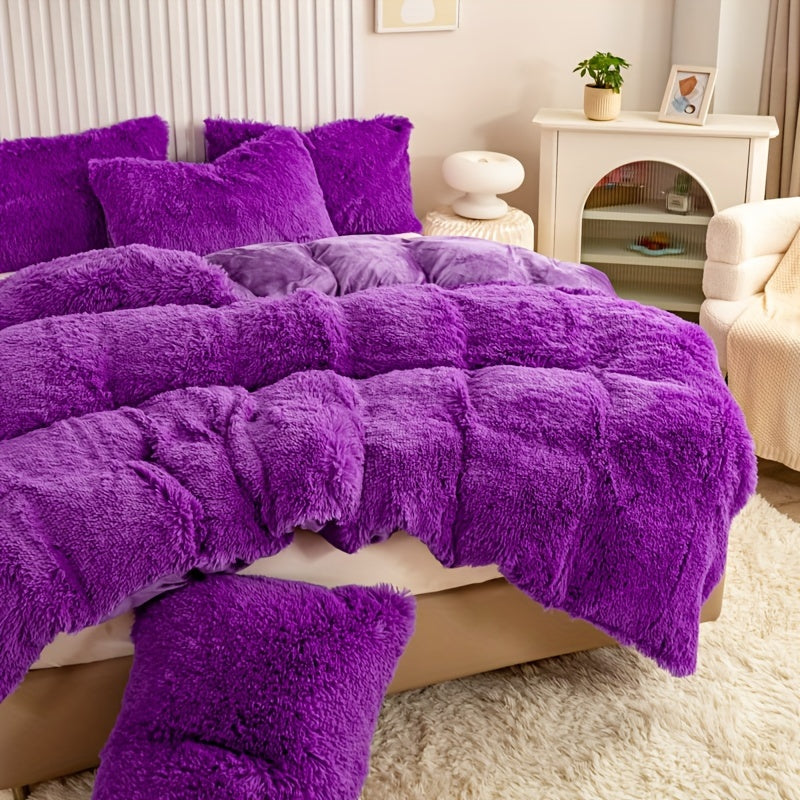 Ultra Plush Plush Bedding Set with Zipper - Luxury &amp; Comfort