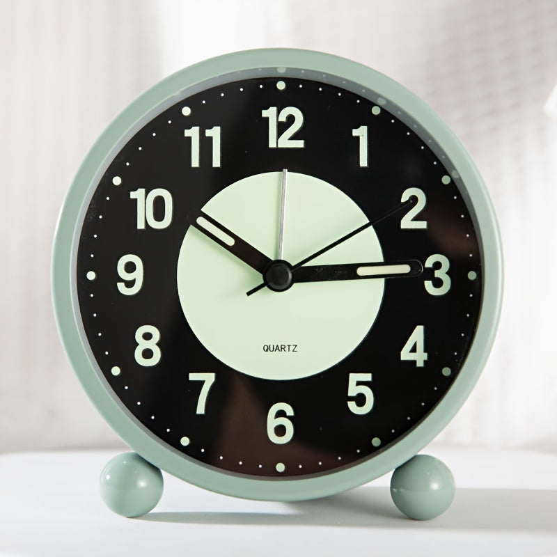 EleganceMetal Clock – Stylish Metal Alarm Clock with Night Light