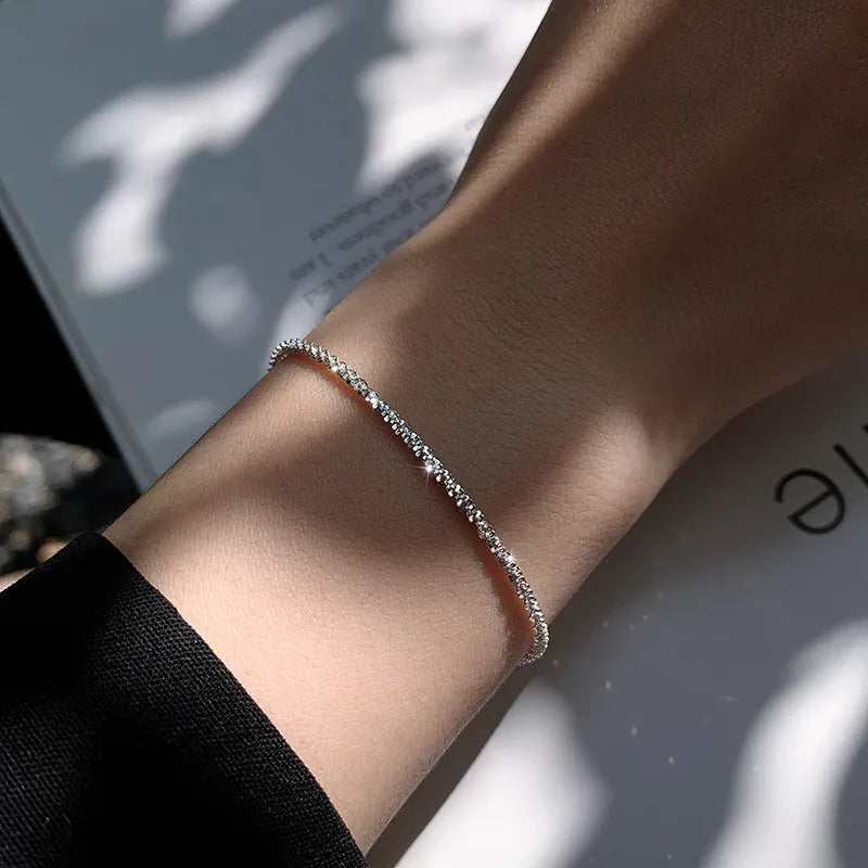 SilverFlow Bracelet - Elegant Sterling Silver Bracelet