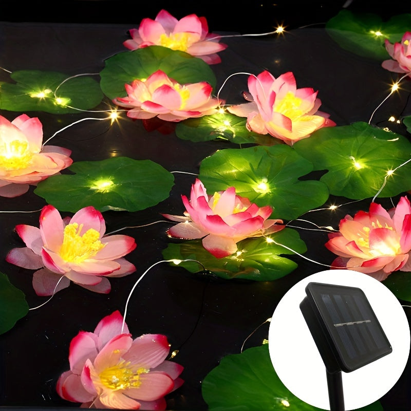 SolarLily - Solar Energy Lotus Decoration for Garden