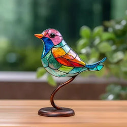 Crystalbird - Fåglar av Färgat Glas för en Raffinerad Inredningsdesign