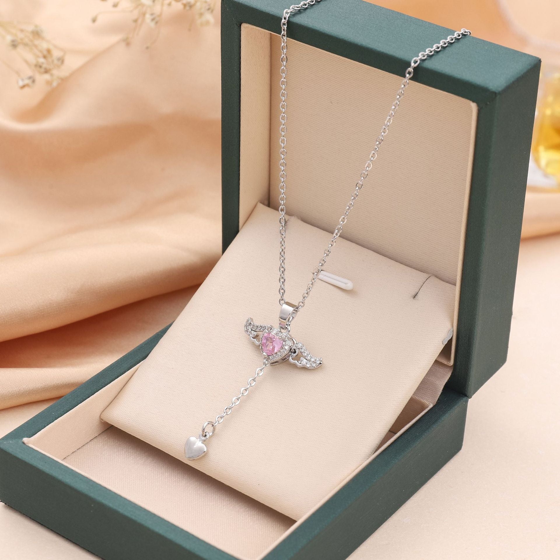 Livia Necklace - Elegant Angel Wing Pendant