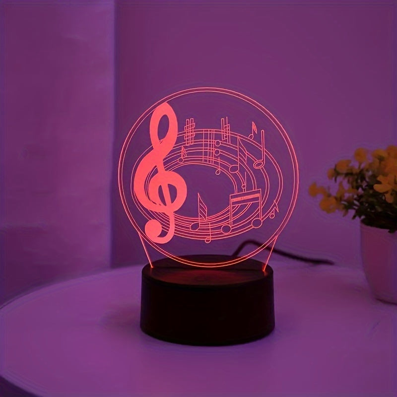 MelodyGlow Lamp - USB Desk Lamp with Music Symbols