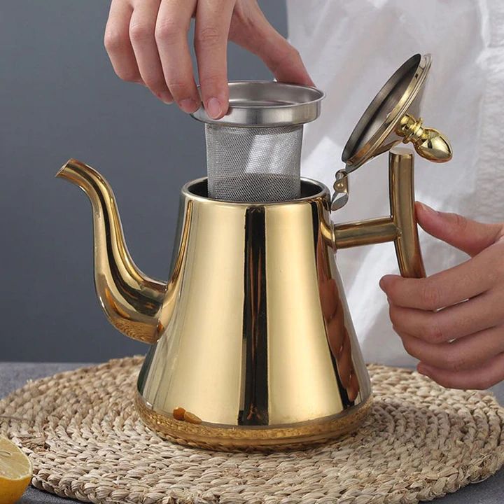 Stylish Infusio Teapot - in Stainless Steel for Perfect Teatimes