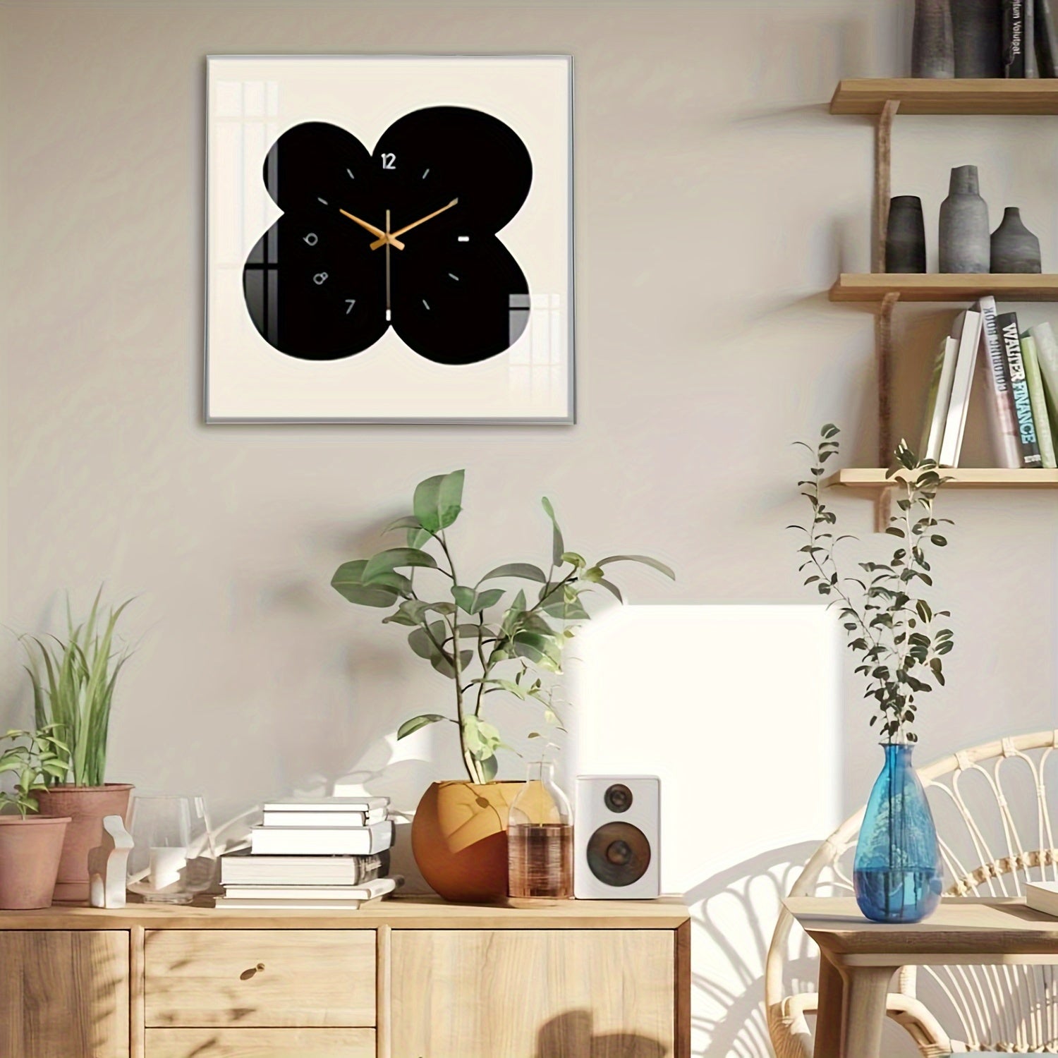 FloralTime Clock - Elegant Wall Clock with Flowers