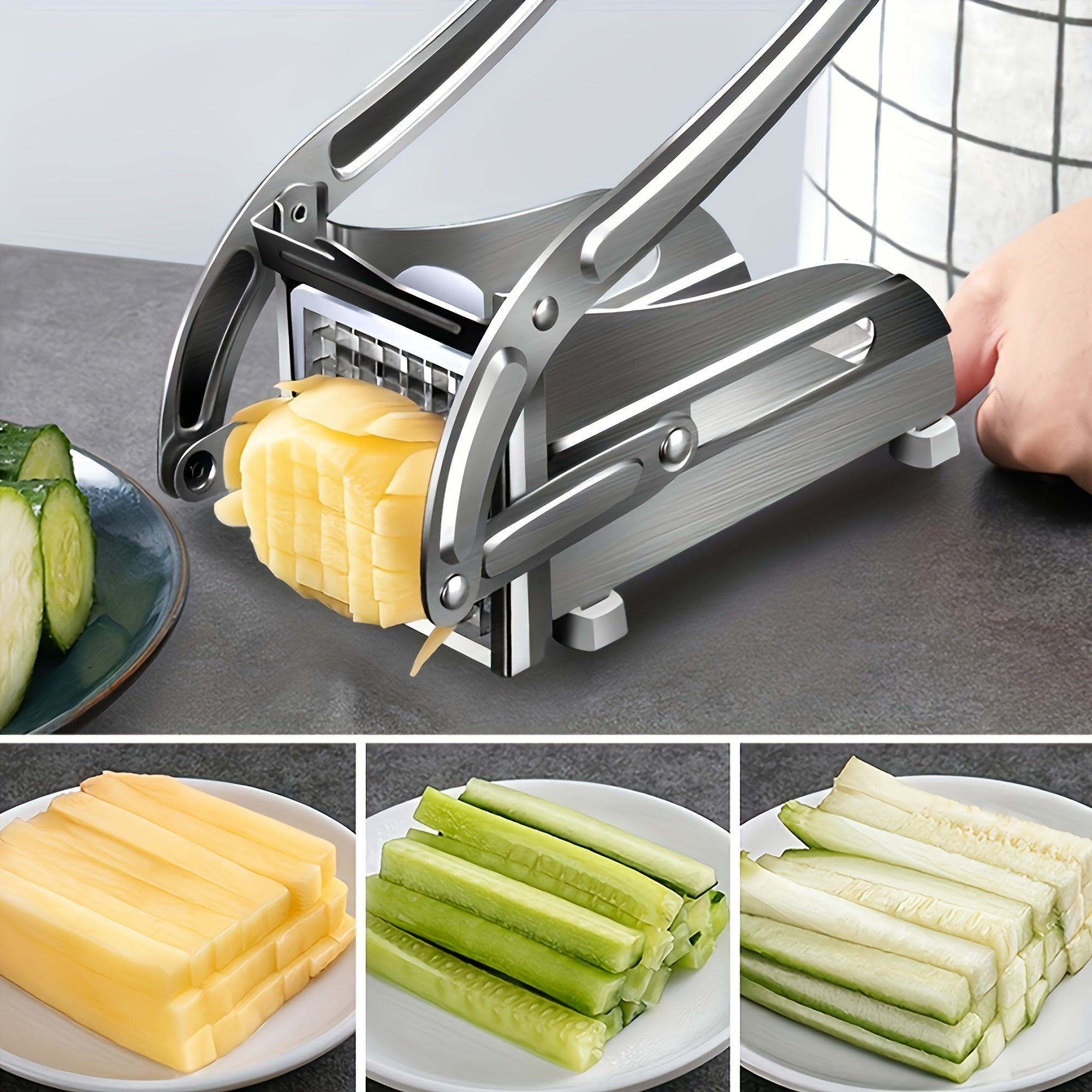 Fritzo Vegetable Cutter - The Stylish Stainless Steel Cutter for Perfect Vegetables