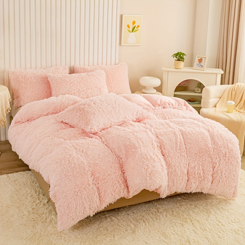 Ultra Plush Plush Bedding Set with Zipper - Luxury &amp; Comfort