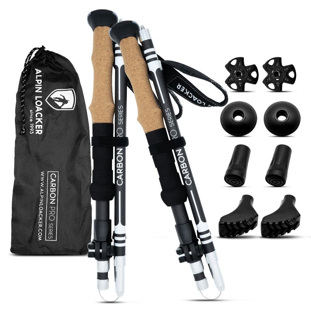Ultralight Hiking Poles – Lightweight Folding Poles with Cork Handles