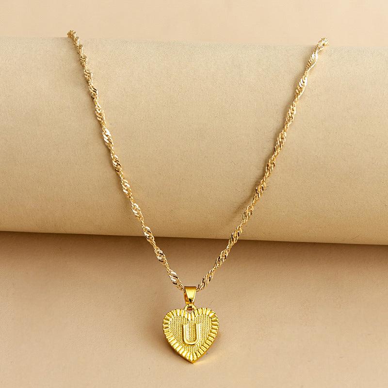 Amara - Elegant Golden Heart Necklace