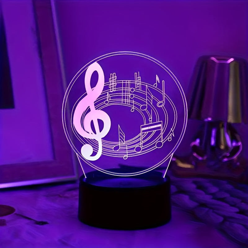MelodyGlow Lamp - USB Desk Lamp with Music Symbols