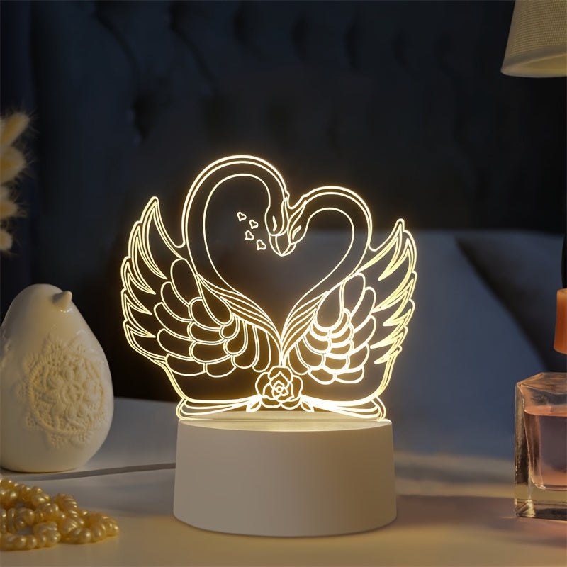 SwaneLume – USB 3D LED Table Lamp
